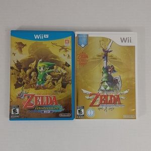 Wii Zelda the Windwaker and Skyward Sword games Nintendo